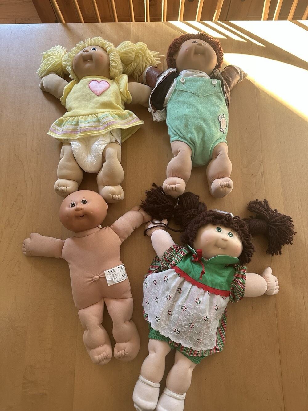 Lot Of 4 1985 25th Anniversary Cabbage Patch Dolls Original Vintage